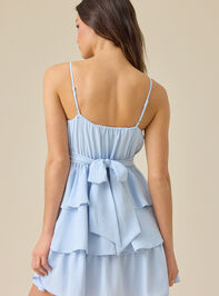 Sara Tiered Mini Dress Detail 2 - TULLABEE