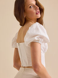 Rosalind Puffsleeve Corset Top Detail 5 - TULLABEE