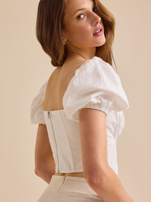 Rosalind Puffsleeve Corset Top Detail 5 - TULLABEE