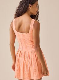 Layla Eyelet Mini Dress Detail 4 - TULLABEE