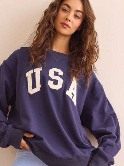 USA Embroidered Pullover - TULLABEE