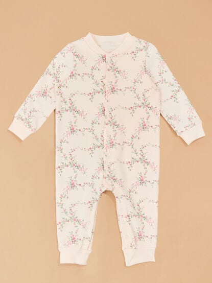 Antoinet Floral Placket Romper - TULLABEE