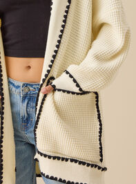 Hallie Whipstitch Cardigan Detail 2 - TULLABEE