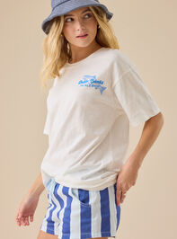 Outer Banks Tackle Shop Oversized Tee Detail 3 - TULLABEE