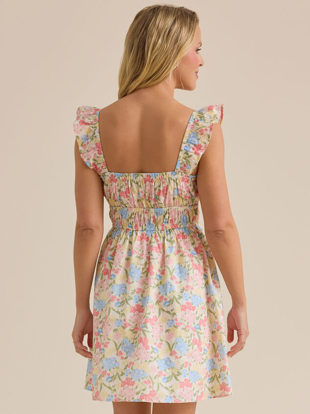 Evie Floral Mama Dress Detail 5 - TULLABEE