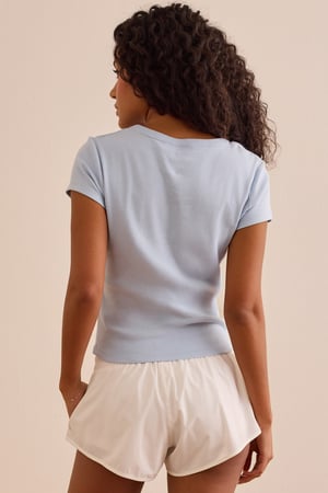 Gingham Cherry Baby Tee - Altar'd State