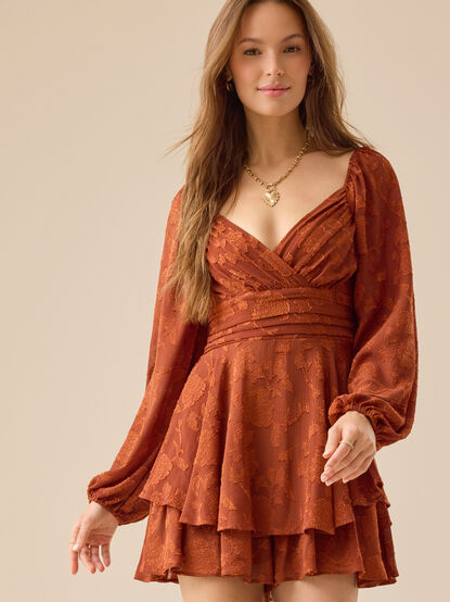 Lola Long Sleeve Floral Romper - TULLABEE