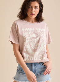 Long Live Cowgirls Oversized Graphic Tee - TULLABEE