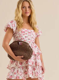 Cassandra Floral Mini Dress Detail 3 - TULLABEE