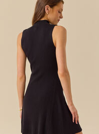 Crystal Mock Neck Sweater Dress Detail 4 - TULLABEE