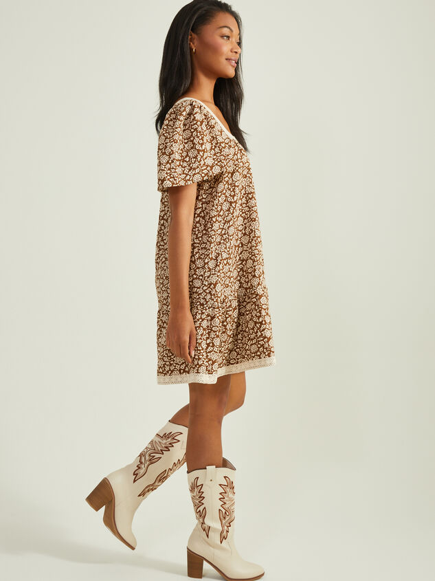 Aurelia Floral Mama Dress Detail 4 - TULLABEE