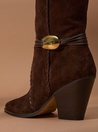 Jody Suede Western Boots Detail 4 - TULLABEE