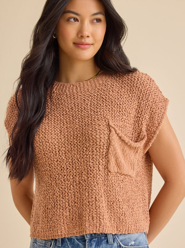 Ethel Cropped Vest Detail 2 - TULLABEE