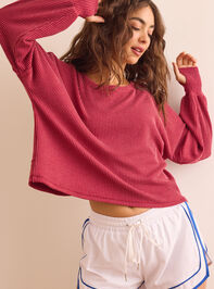 Urban Unwind Open Back Long Sleeve Detail 3 - TULLABEE