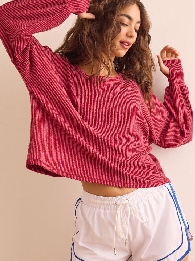 Urban Unwind Open Back Long Sleeve Detail 3 - TULLABEE