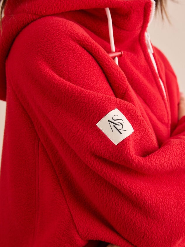 Trackside Fleece Hoodie Detail 3 - TULLABEE