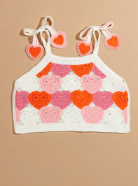 Arabella Toddler Heart Crochet Tank Detail 2 - TULLABEE