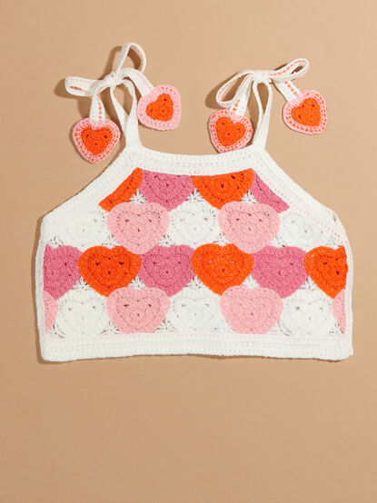 Arabella Toddler Heart Crochet Tank - TULLABEE