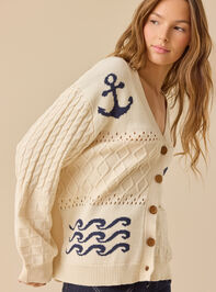 Maris Coastal Icon Cardigan Detail 4 - TULLABEE