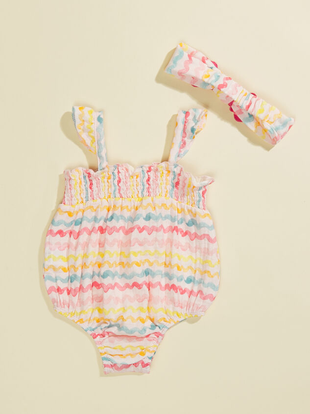 Renae Rainbow Bubble and Headband Set by MudPie Detail 2 - TULLABEE