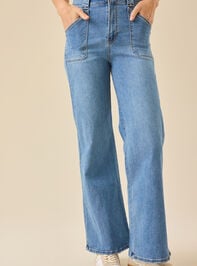 Annabelle Wide Leg Jean Detail 3 - TULLABEE