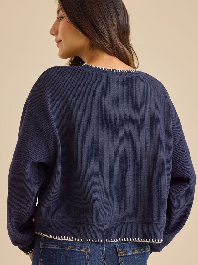 Jennine Whipstitch Top Detail 4 - TULLABEE