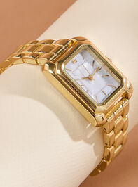 Mother of Pearl Rectangle Watch - TULLABEE