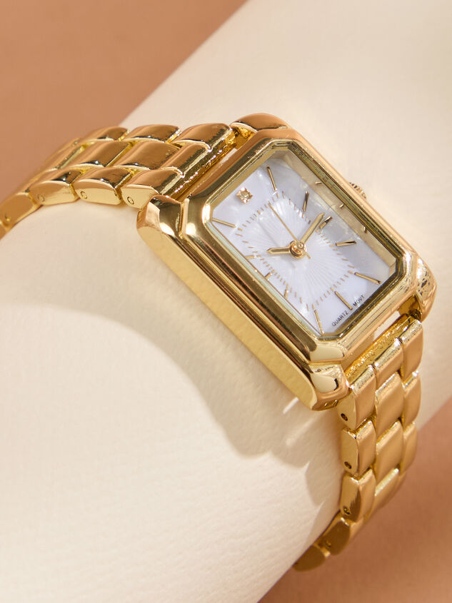 Mother of Pearl Rectangle Watch - TULLABEE