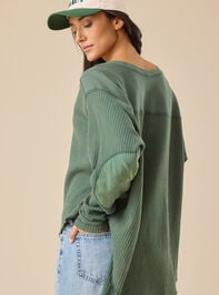 Anna Oversized Thermal Top Detail 5 - TULLABEE