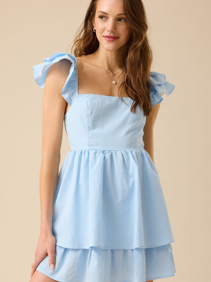 Willow Gingham Mini Dress - TULLABEE