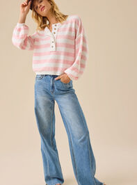 Waverly Stripe Crew Neck Detail 2 - TULLABEE