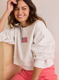 Stars And Stripes Pullover Detail 4 - TULLABEE