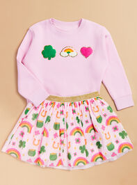 Lucky Charm Patch Sweatshirt Detail 3 - TULLABEE