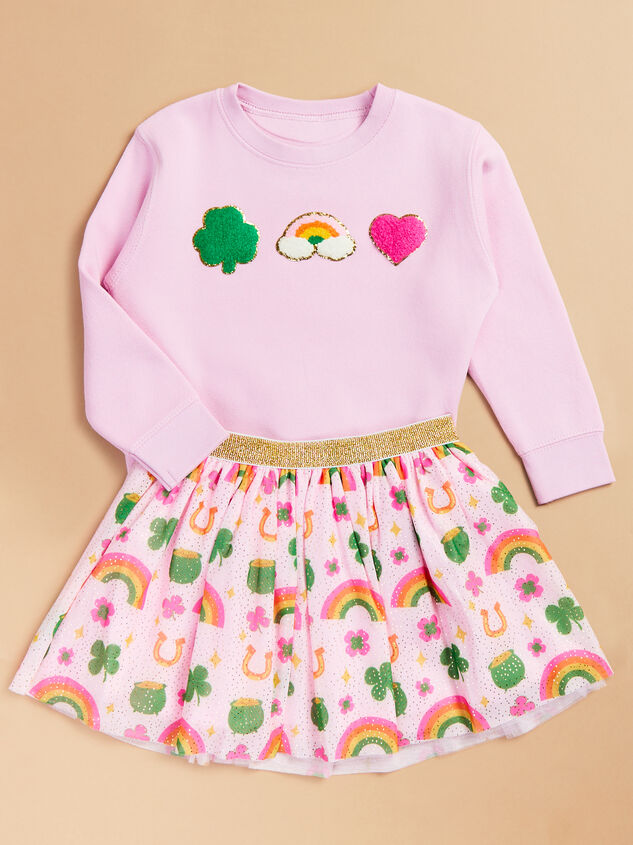 Lucky Charm Patch Sweatshirt Detail 3 - TULLABEE