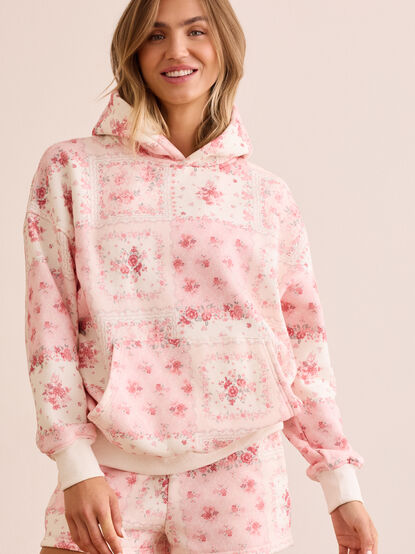 Flourishing Floral Patchwork Hoodie - TULLABEE