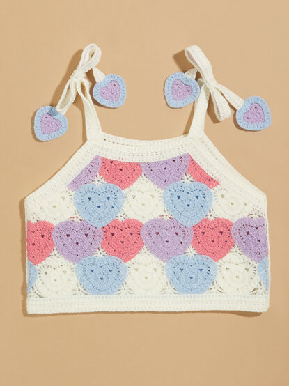 Arabella Baby Heart Crochet Tank - TULLABEE