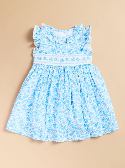 Lydia Floral Smocked Baby Dress - TULLABEE