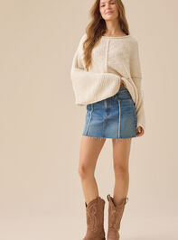 Savannah Dolman Sweater Detail 2 - TULLABEE