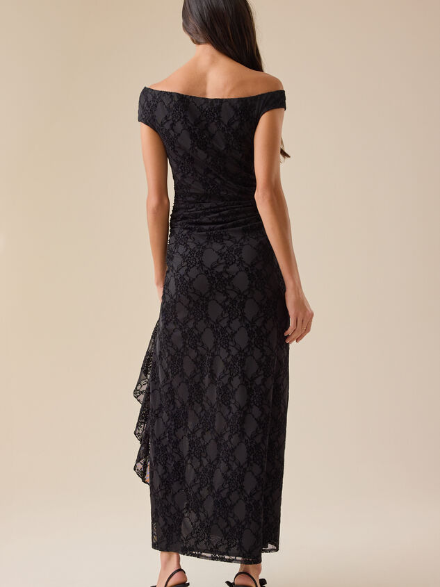 Janie Mesh Maxi Dress Detail 4 - TULLABEE