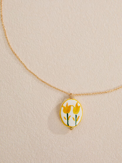Tulip Pendant Necklace - TULLABEE