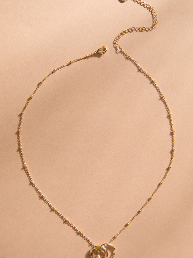 18K Gold Pray. Wait. Trust. Charm Necklace Detail 3 - TULLABEE