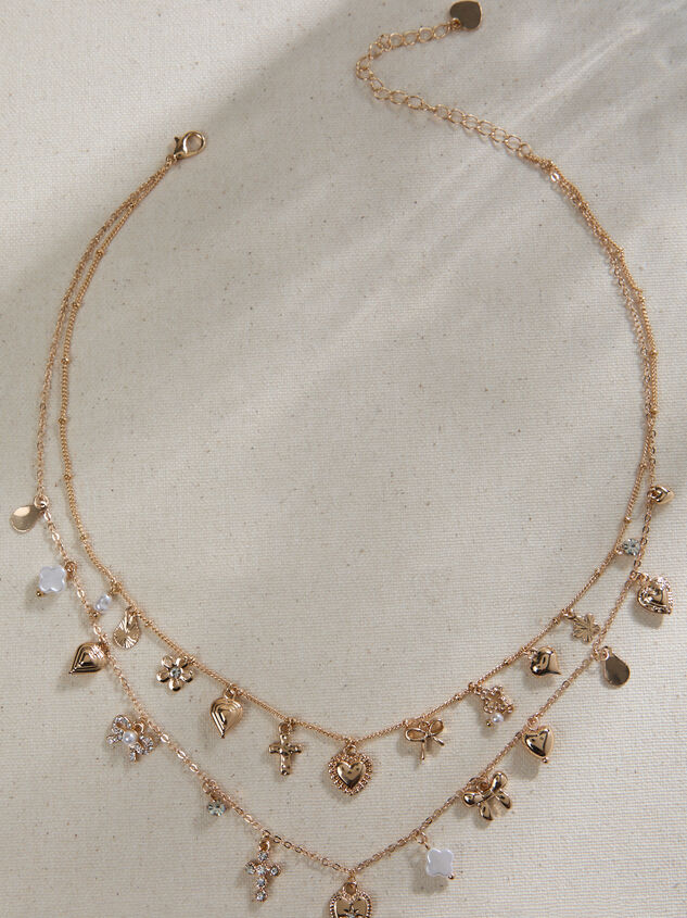 Dainty Charm Layered Necklace - TULLABEE