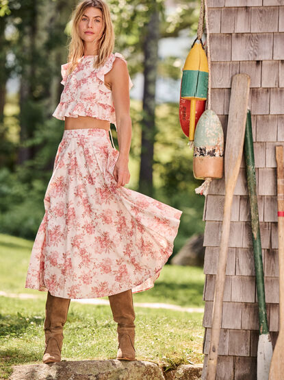 Alice Floral Midi Skirt - TULLABEE