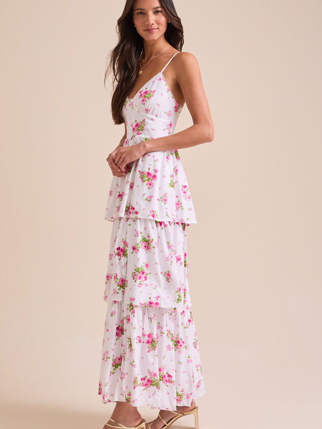 Goldice Floral Maxi Dress Detail 3 - TULLABEE
