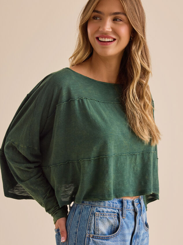Joy Tiered Crop Top Detail 3 - TULLABEE
