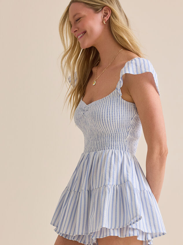 Frankie Smocked Romper Detail 2 - TULLABEE