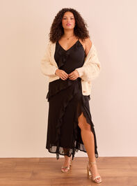 Bridgette Ruffle Maxi Dress Detail 2 - TULLABEE