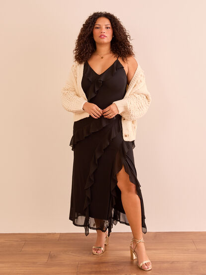 Bridgette Ruffle Maxi Dress - TULLABEE