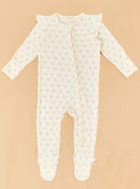 Vintage Mini Bows Ruffle Footie - TULLABEE