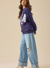 USA Embroidered Mock Neck Detail 3 - TULLABEE